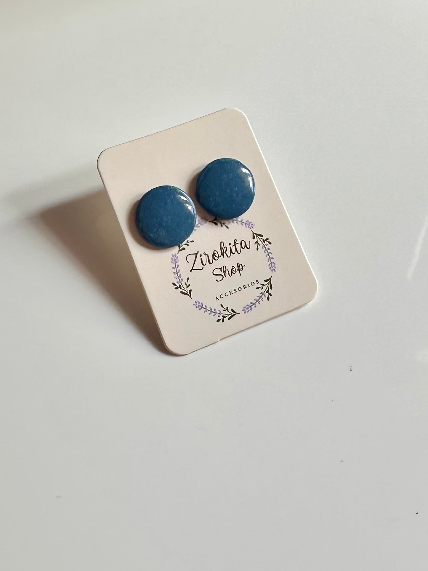 Mini pendientes azules