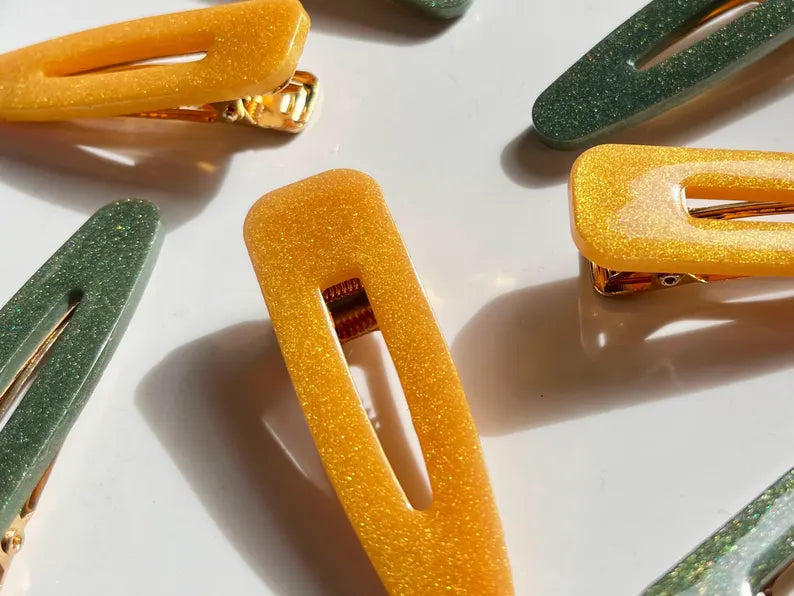 Clips accesorios del pelo de la colección suerte.