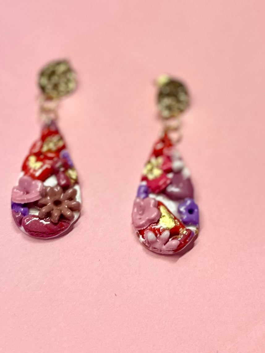 Pendientes en forma de gota San Valentín