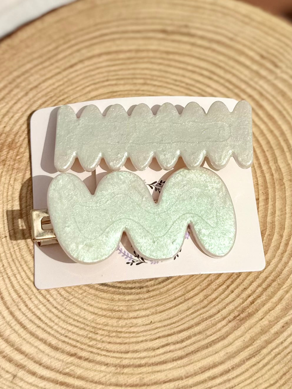 Clips accesorio del pelo de resina