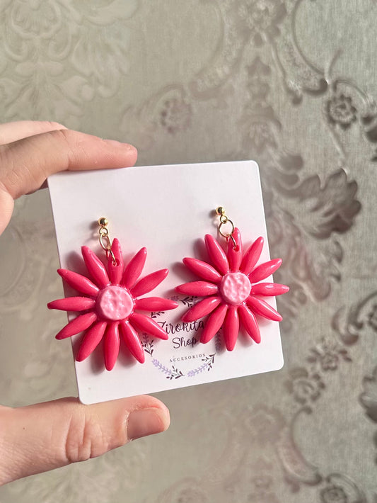 Flor de margarita rosa