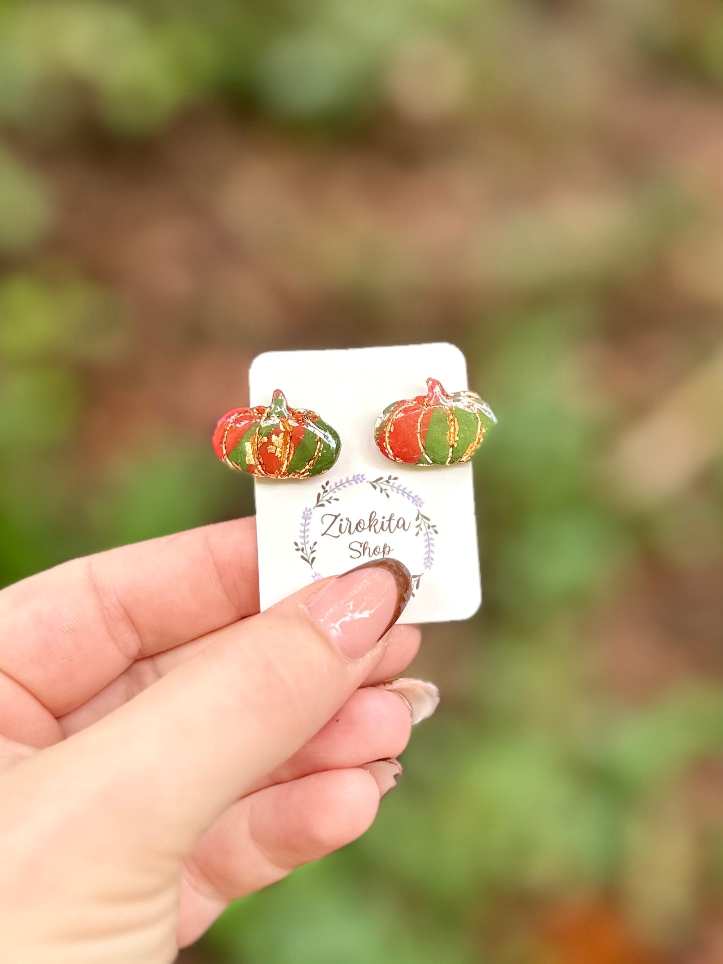 Pendientes de calabaza.