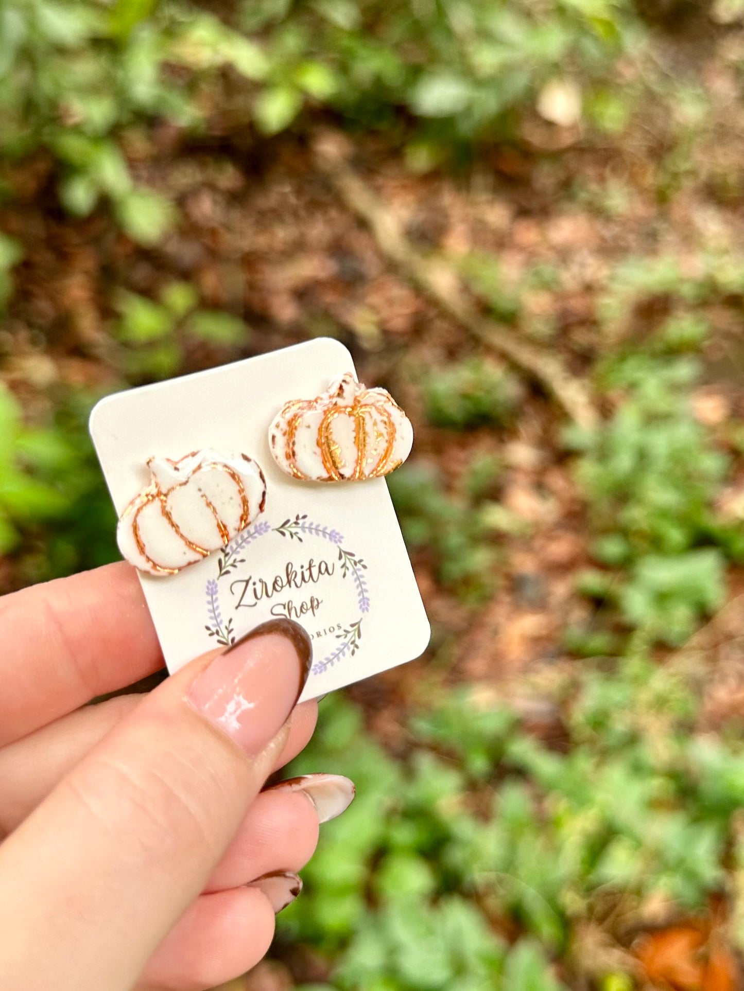 Pendientes de calabaza.