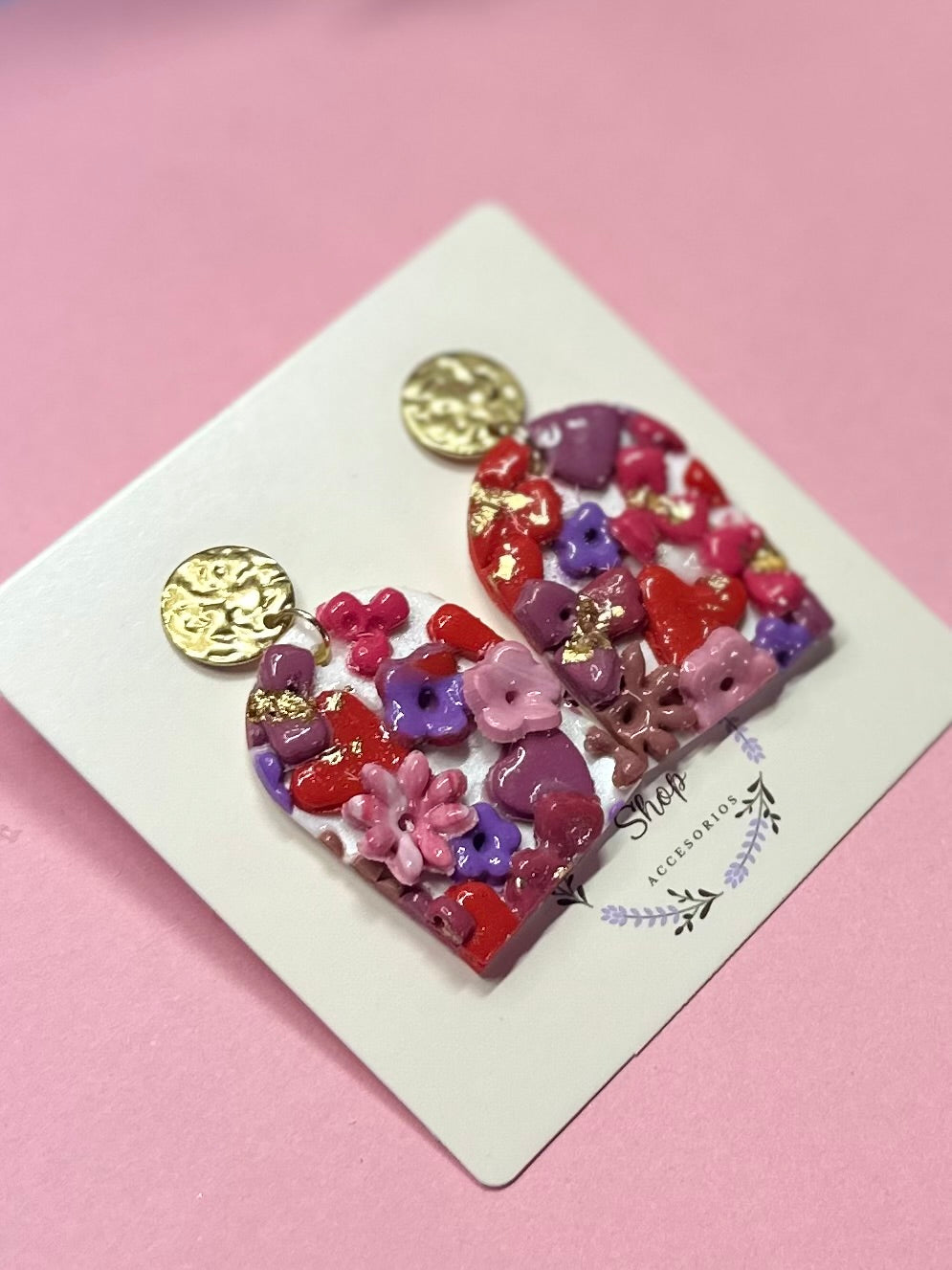 Pendientes en forma de arco San Valentín