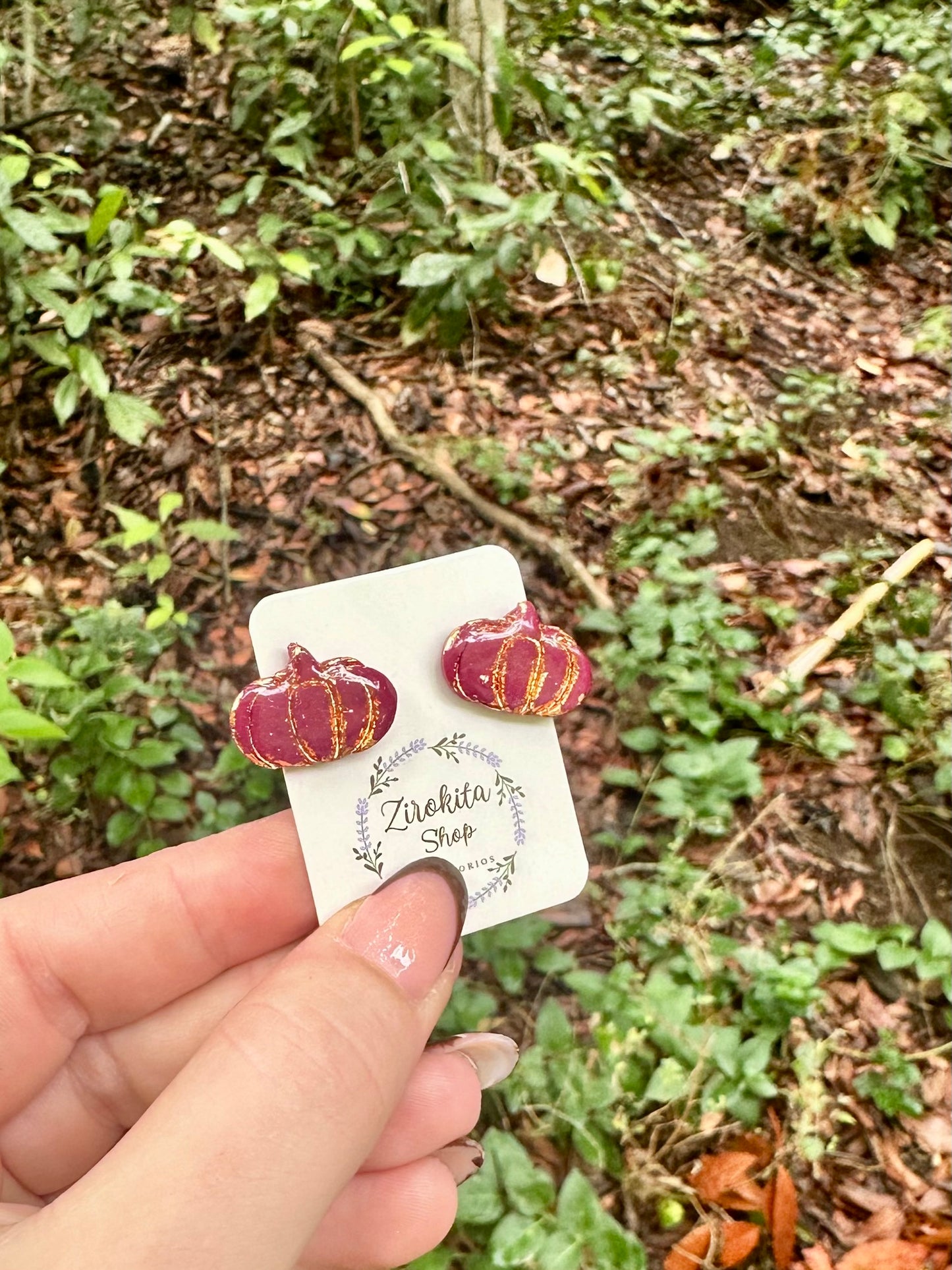 Pendientes de calabaza.