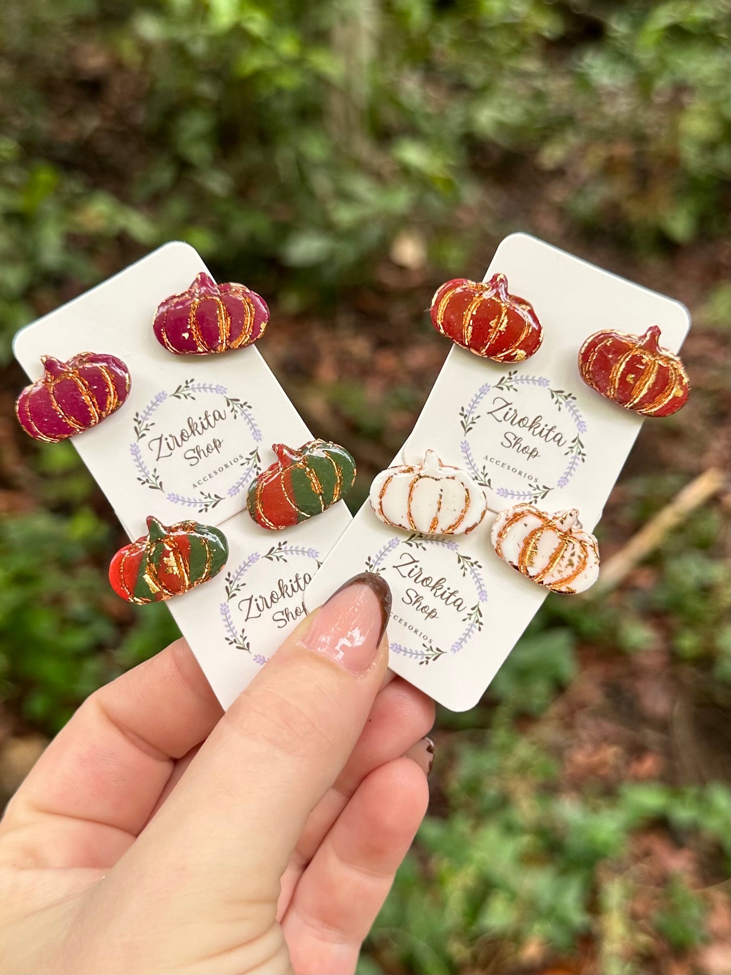 Pendientes de calabaza.