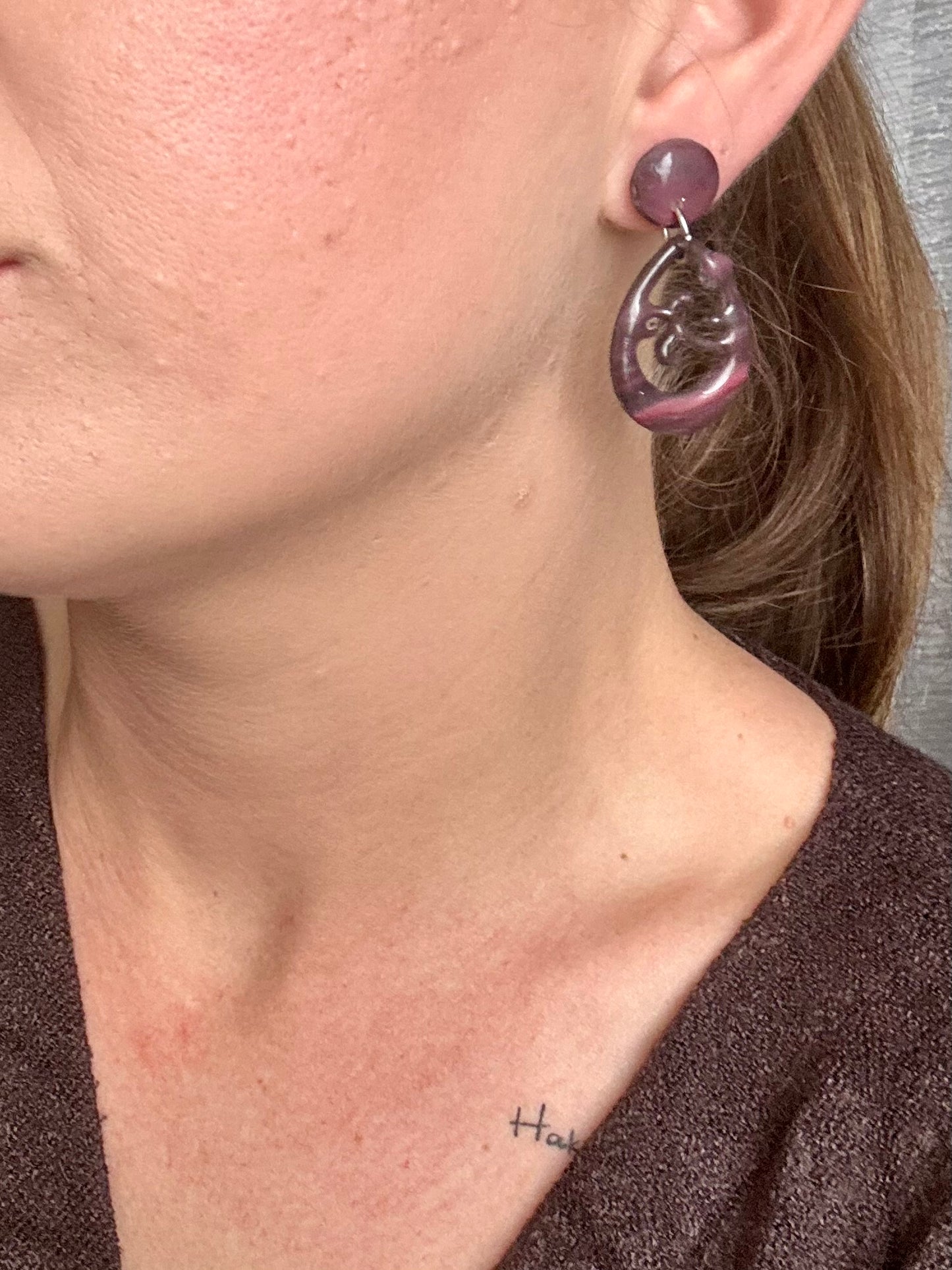 Argollas canarias Corazón de Basalto