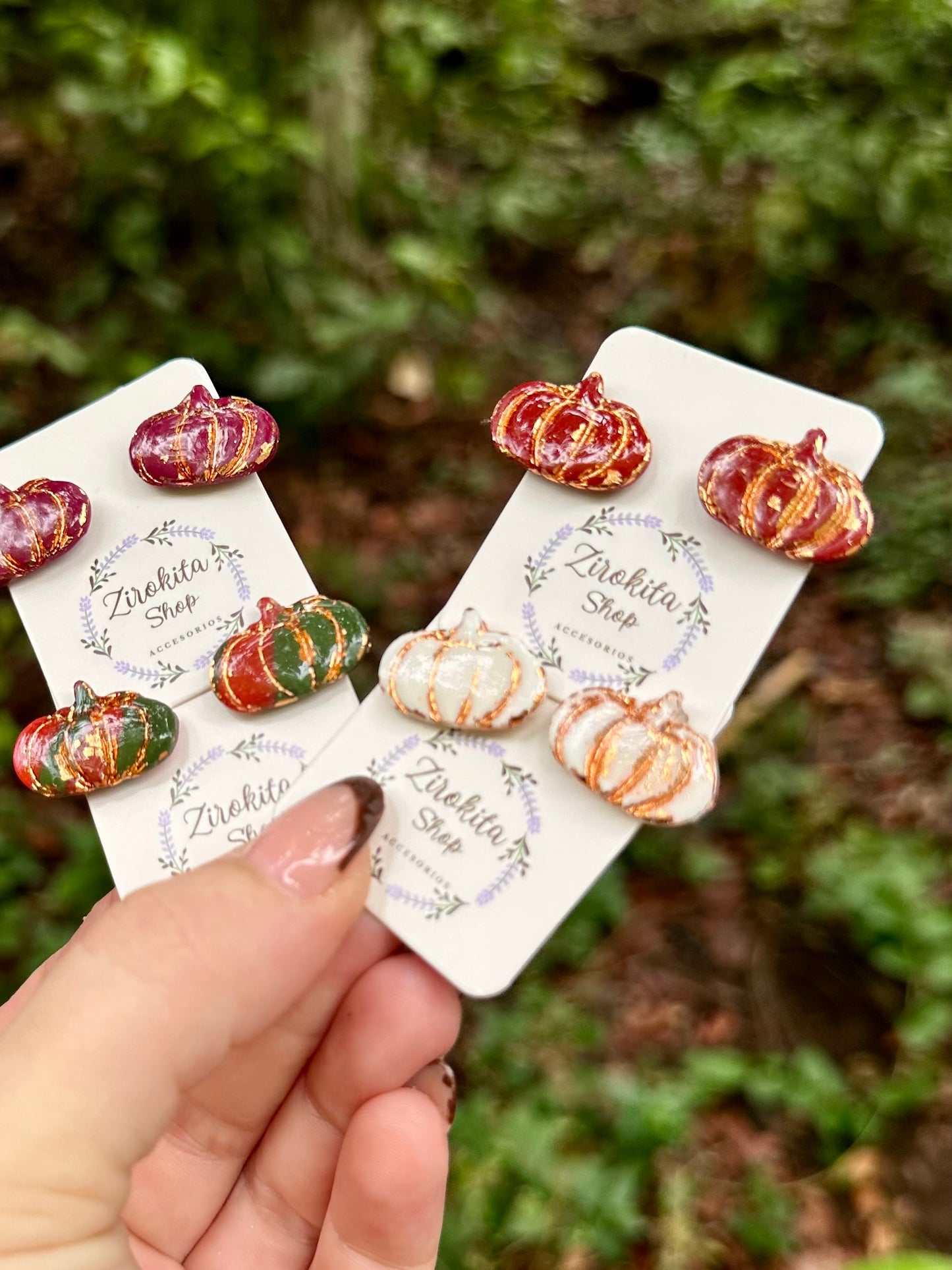 Pendientes de calabaza.