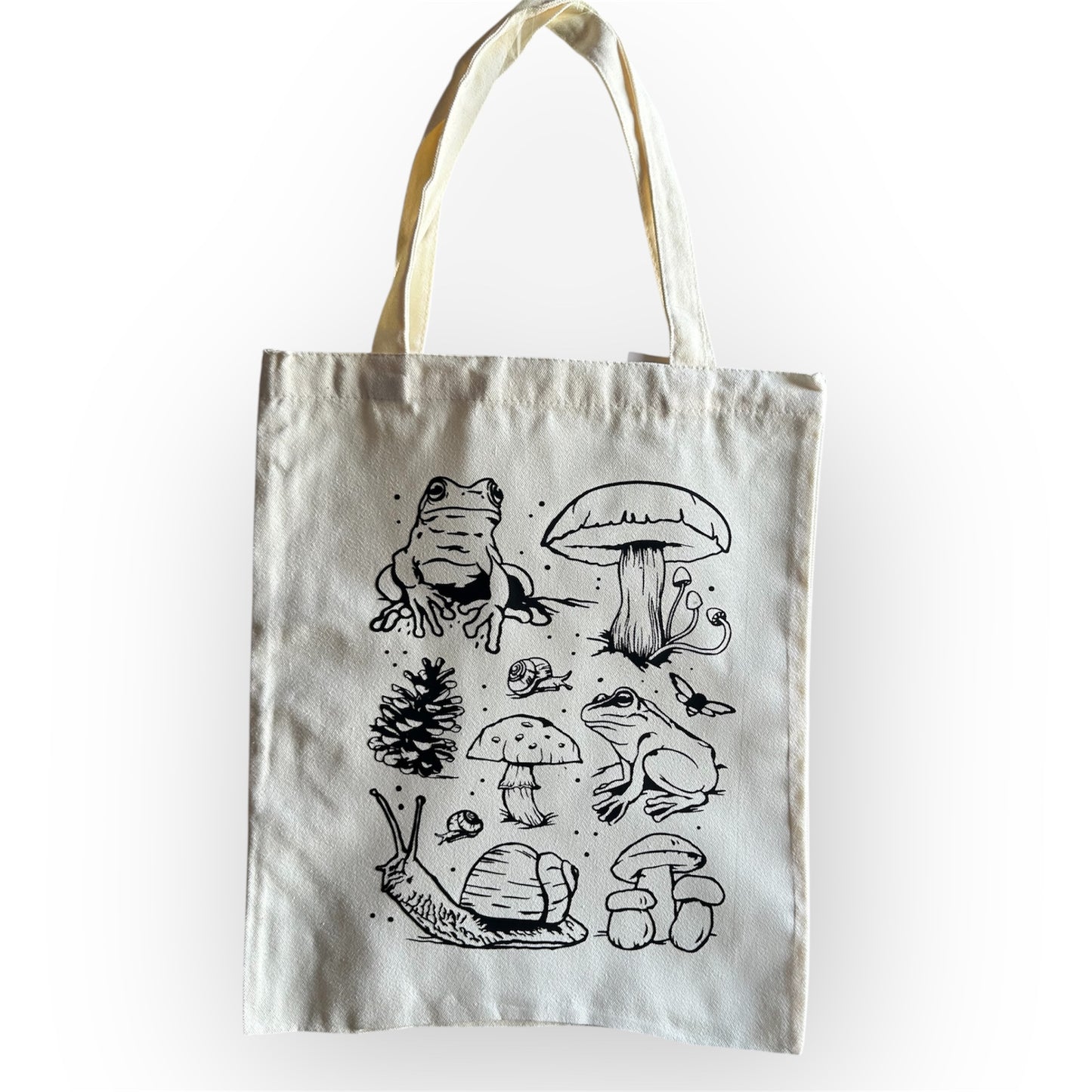 Bolso de tela con diseño otoñal