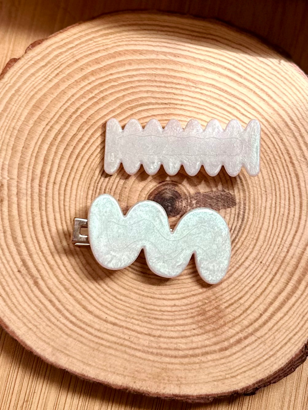 Clips accesorio del pelo de resina
