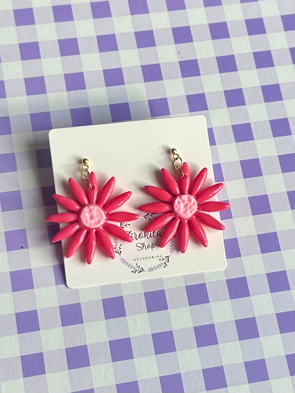 Flor de margarita rosa
