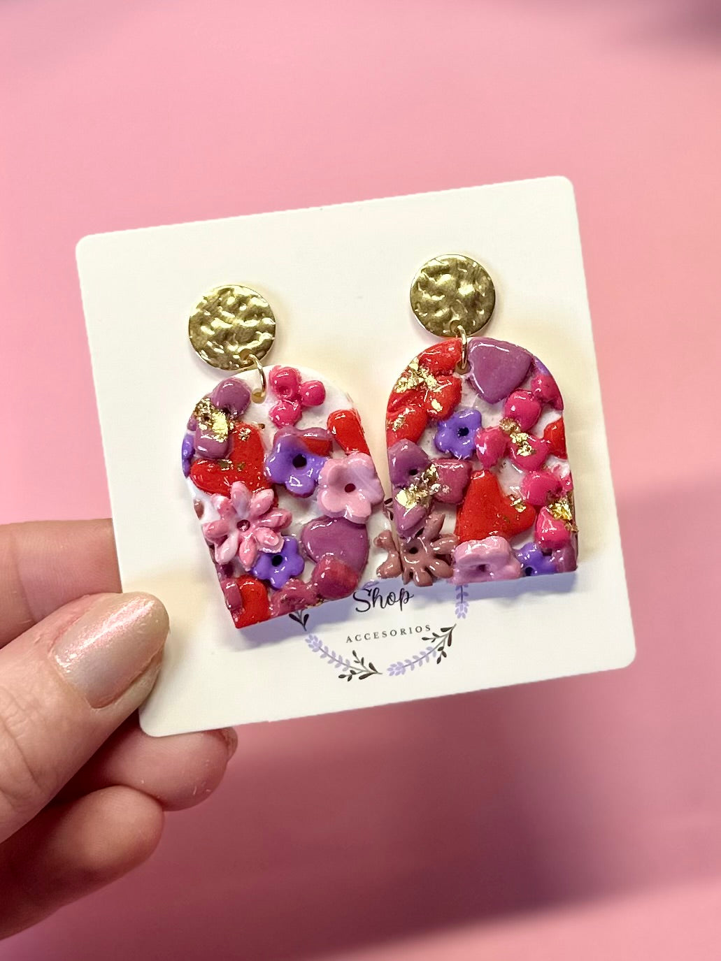 Pendientes en forma de arco San Valentín
