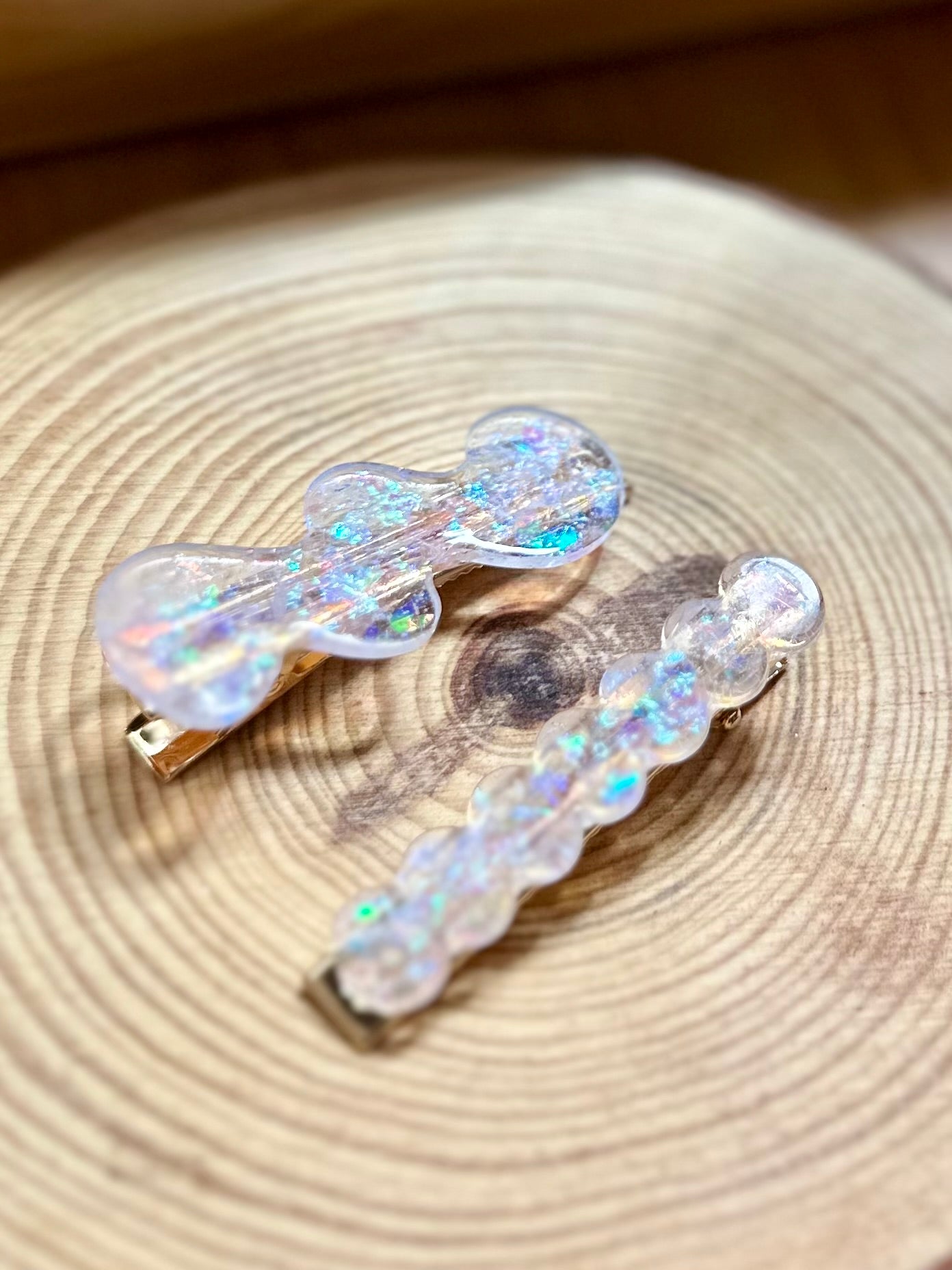 Clips accesorio del pelo de resina