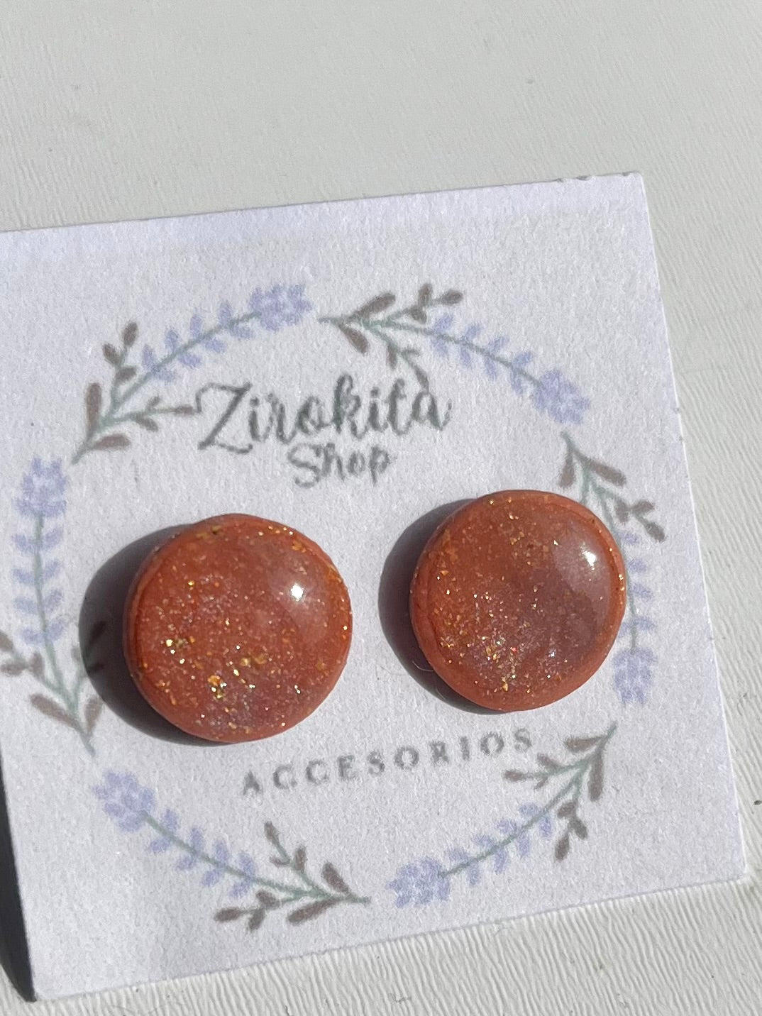 Mini pendientes rosa