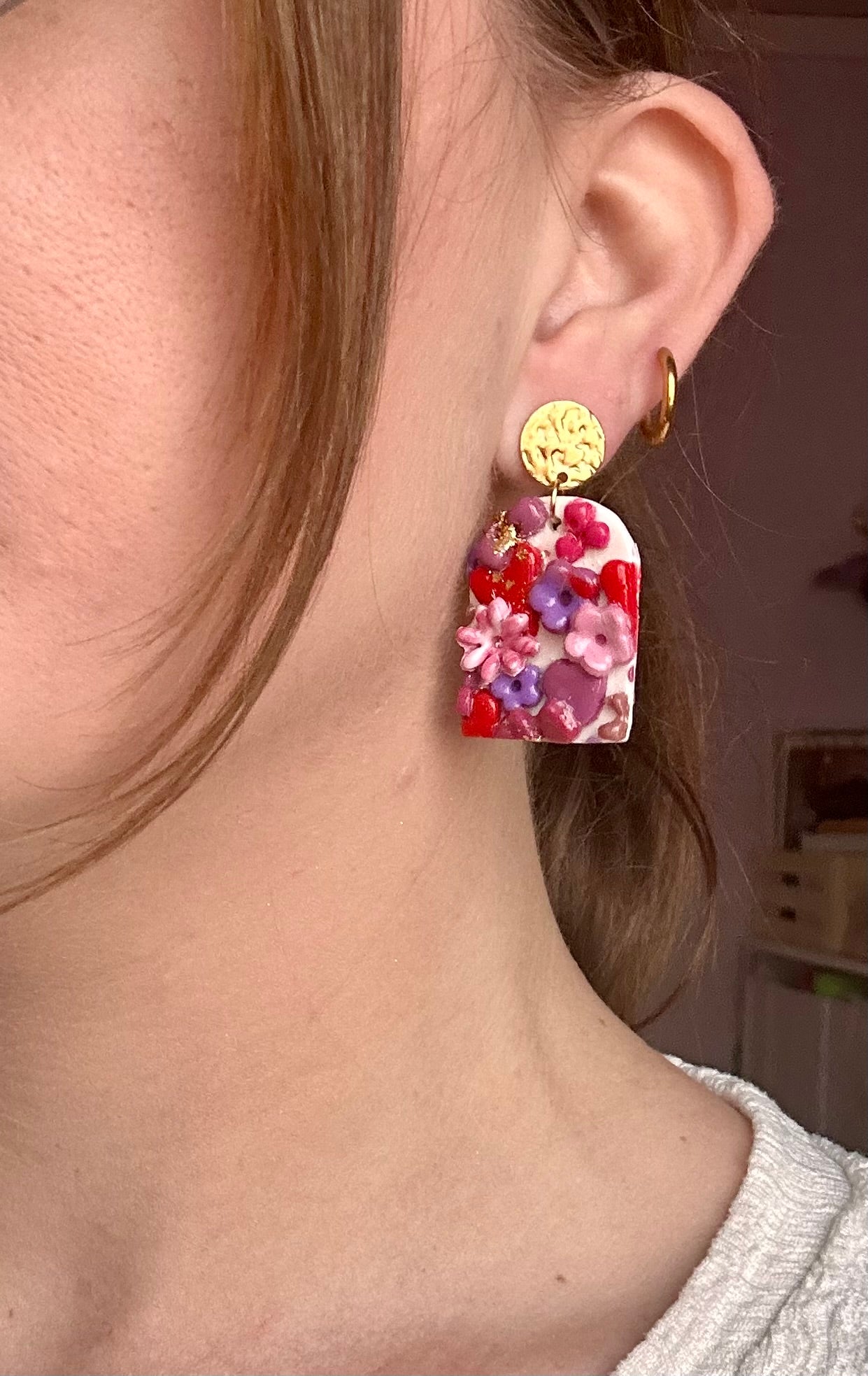 Pendientes en forma de arco San Valentín
