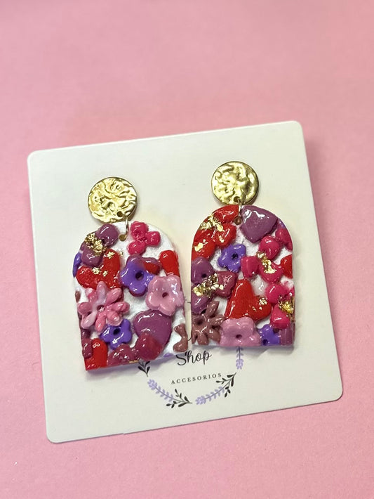 Pendientes en forma de arco San Valentín