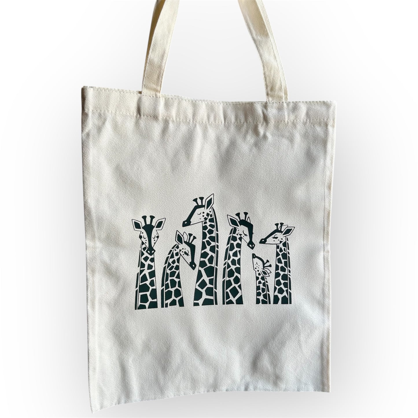 Bolso de tela con diseño jirafas