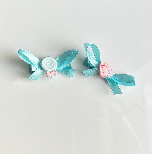 Pack de dos clips/ trabas accesorios del pelo infantiles