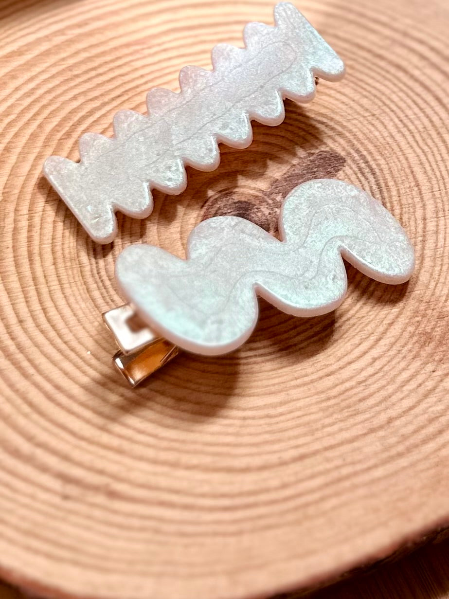 Clips accesorio del pelo de resina
