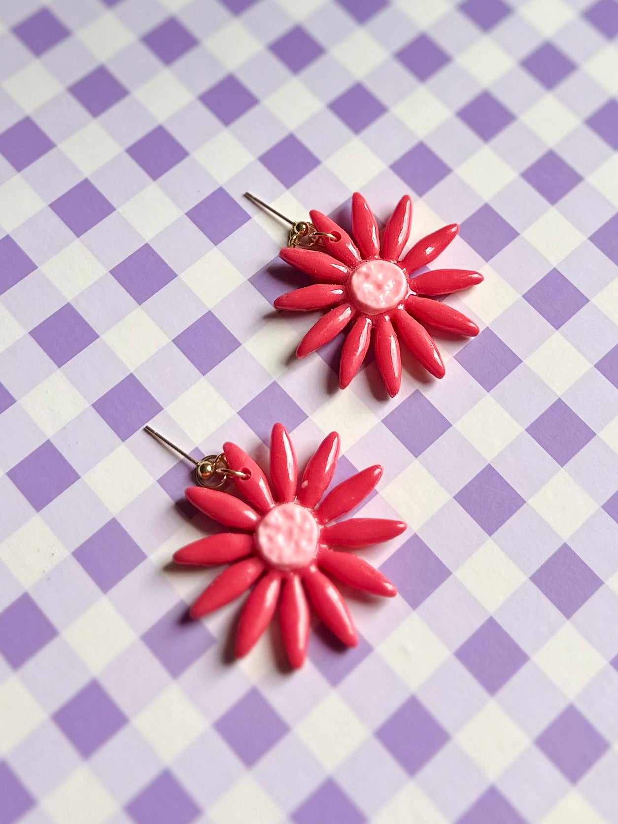 Flor de margarita rosa